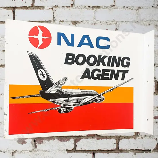 NAC Booking Agent Double Sided Sign
