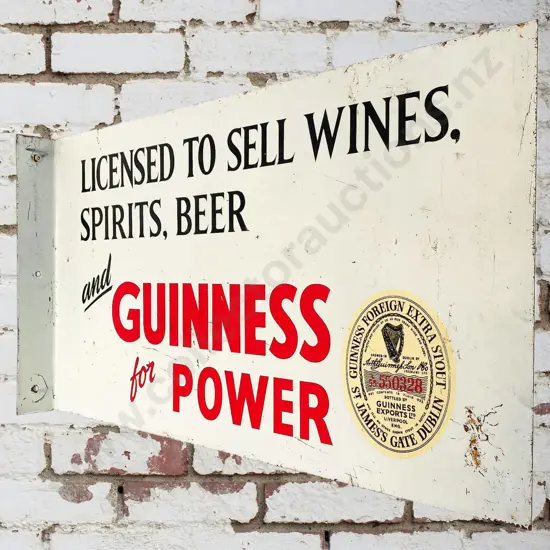 Guinness Double Sided Sign