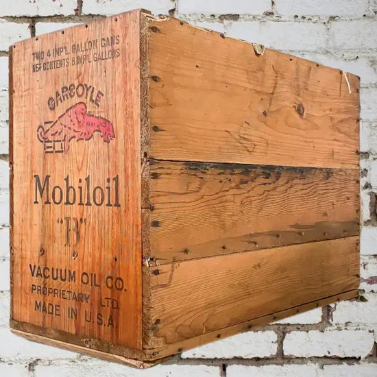 Petrol Box Gargoyle Mobil Oil