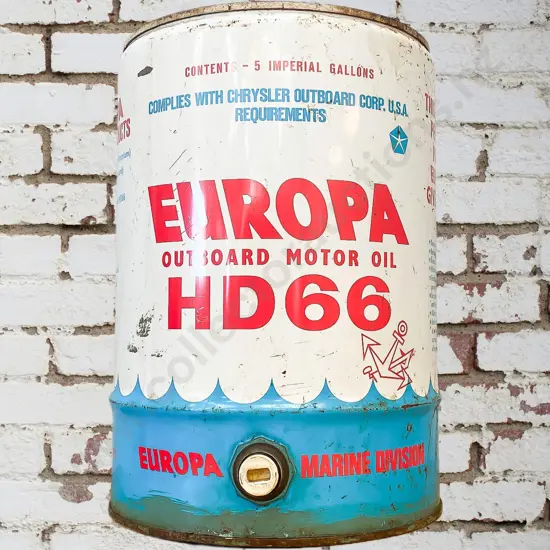 Europa Outboard Motor Oil Tin