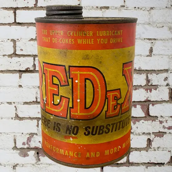 Unusual Redex Paper Label Tin
