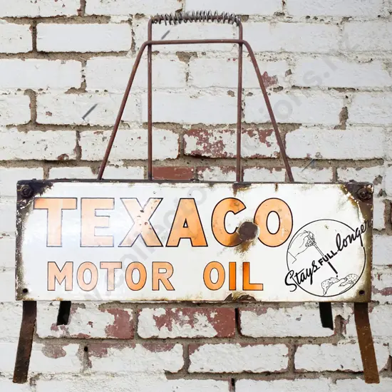 Texaco Oil Bottle Rack