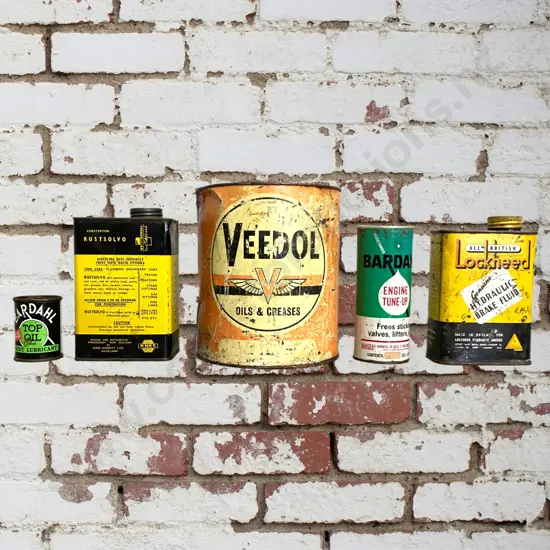 Veedol, Bardahl, Lockheed Tins