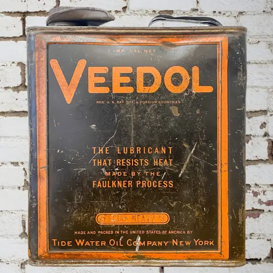 Veedol Oil Tin