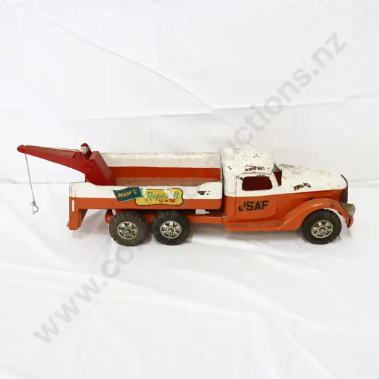 Buddy L USAF Tin Toy Tow Truck