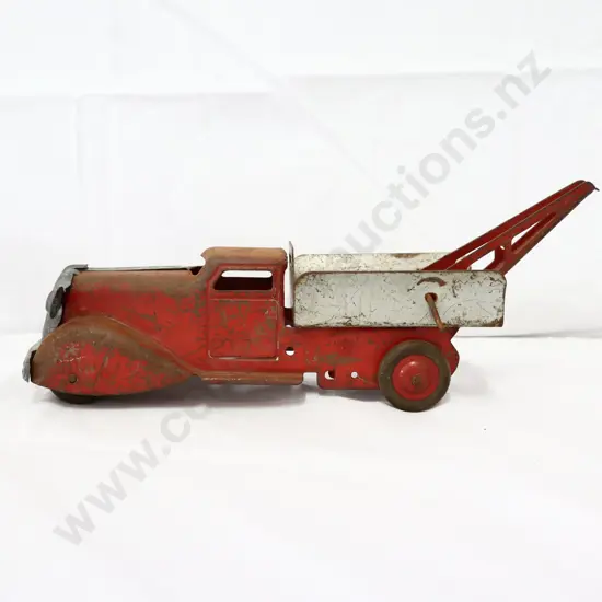 Made in USA Pressed Steel Toy Tow Truck