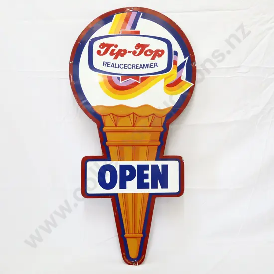 Tip Top Ice Cream Double Sided Sign