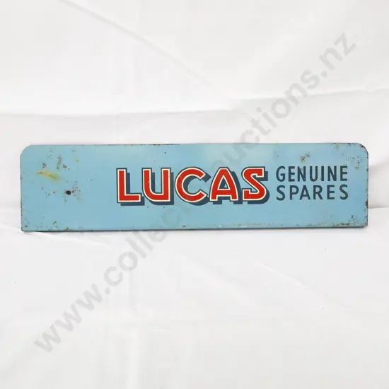 Lucas Genuine Spares Steel Sign