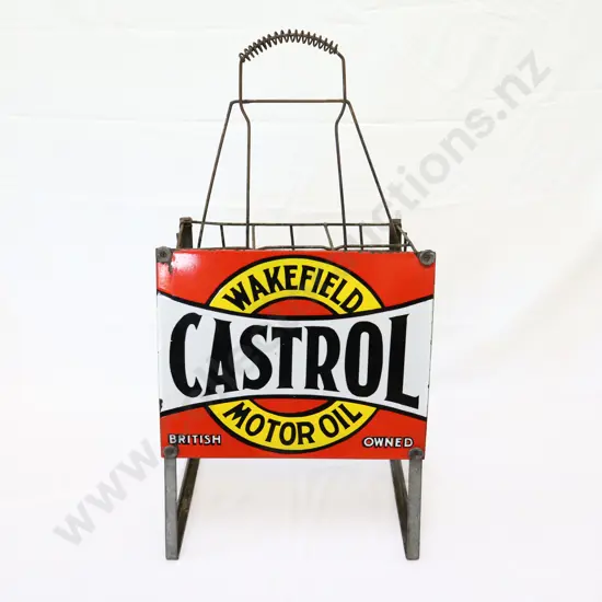 Castrol Bowtie Oil Bottle Rack (REPRODUCTION SIGN)