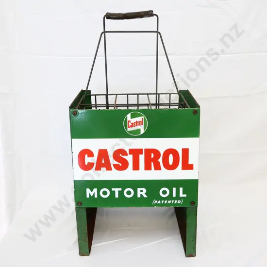 Castrol Bottle Rack with 6 Bottle Basket