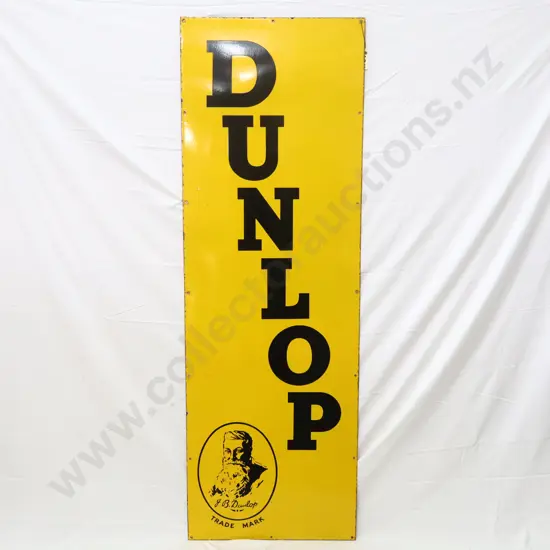 LARGE Dunlop Enamel Sign 9.5/10