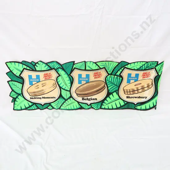 Hudon Biscuits Carboard Sign