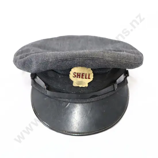Shell Service Sation Hat and Badge