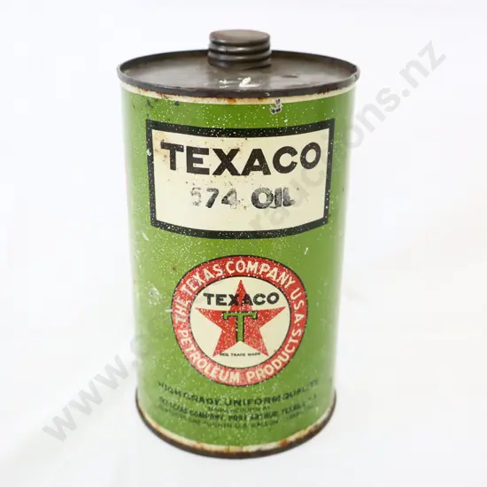 Texaco Oil Tin 574 Oil