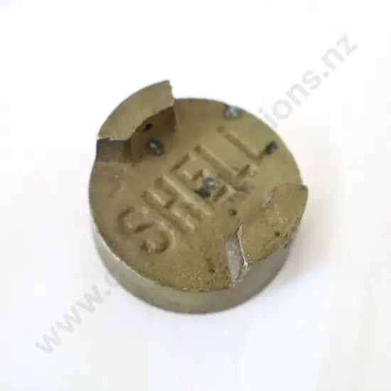 Shell Brass Runnerboard Oil Can Top