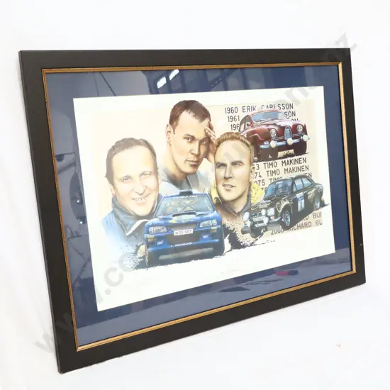 Framed And Signed Rally Print