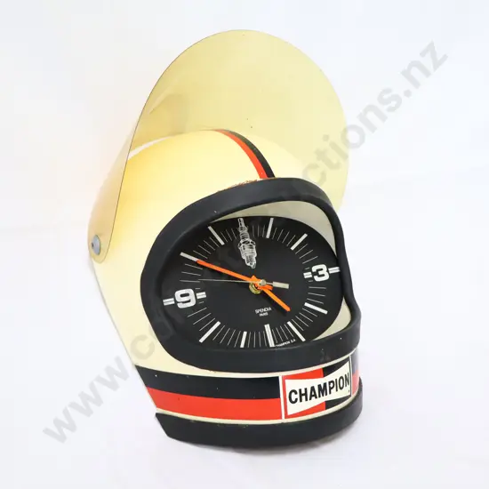 Champion Spark Plugs Helmet Clock