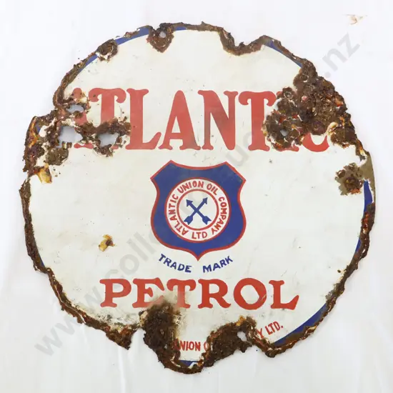 EARLY Atlantic Enamel Sign
