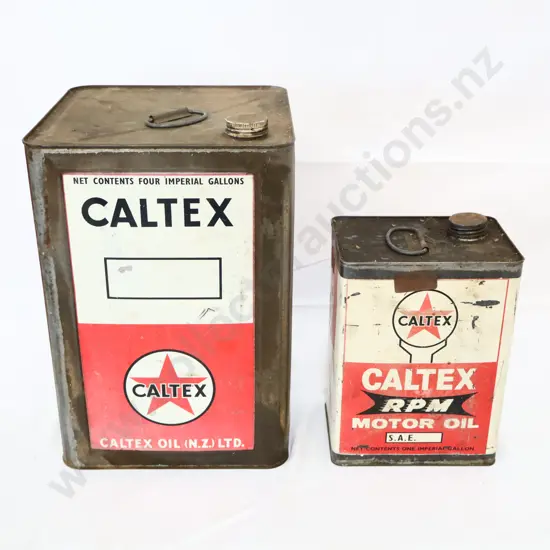 2 x Caltex Tins