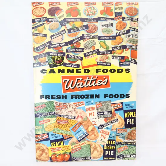Watties Cardboard Sign