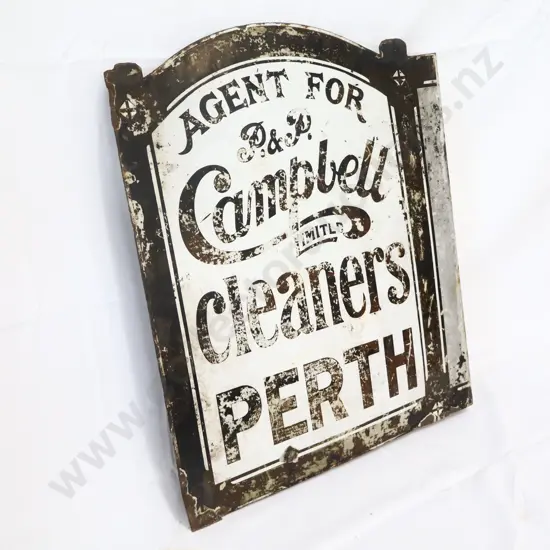 Perth Dye Works Enamel Sign