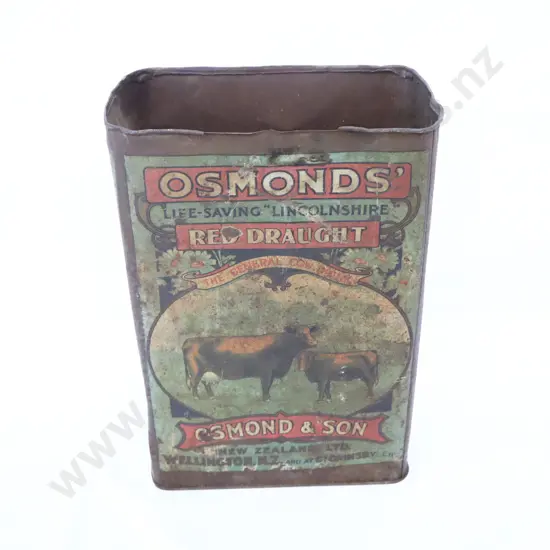 EARLY Osmond's Pictorial Tin A/F