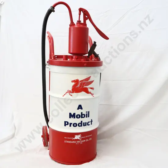 Mobil Oil Drum Pump And Trolley