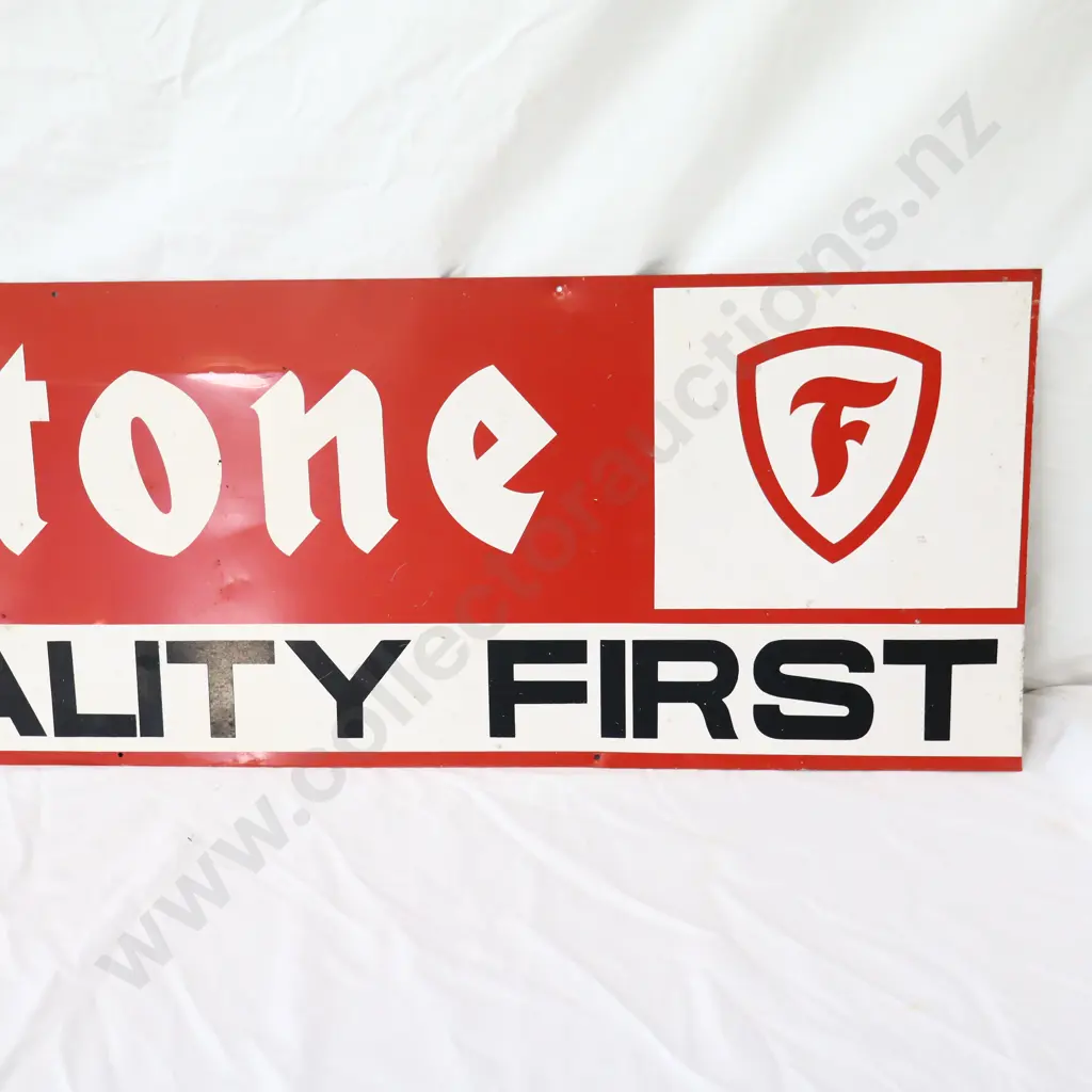 Firestone Put Quality First Tin Sign Image 1++