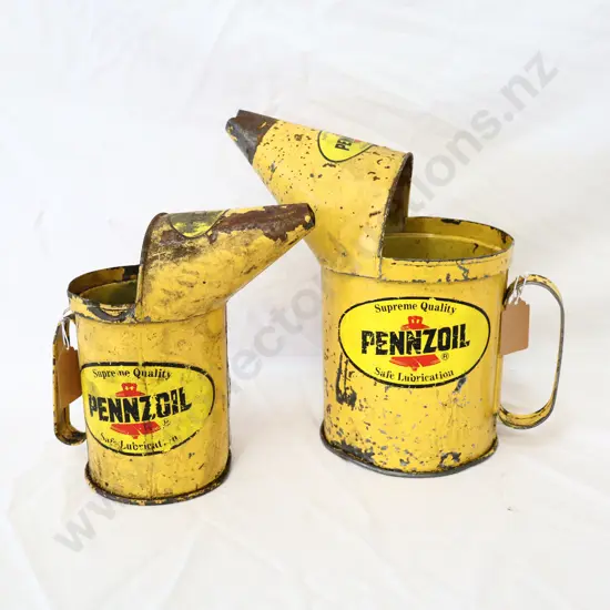 Unusual Pennzoil Oil Dippers x 2