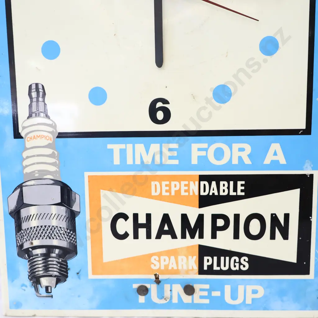WORING Champion Spark Plugs Clock Image 1++