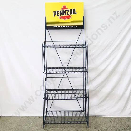 Tall Pennzoil Oil Rack