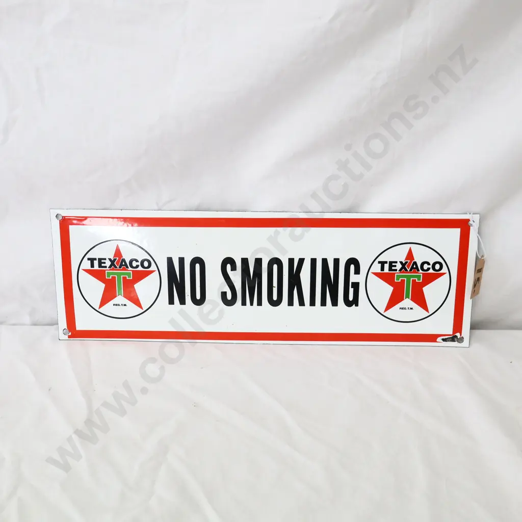 REPRODUCTION Texaco No Smoking Sign Image 1++