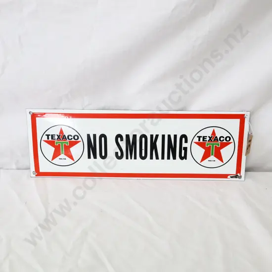 REPRODUCTION Texaco No Smoking Sign