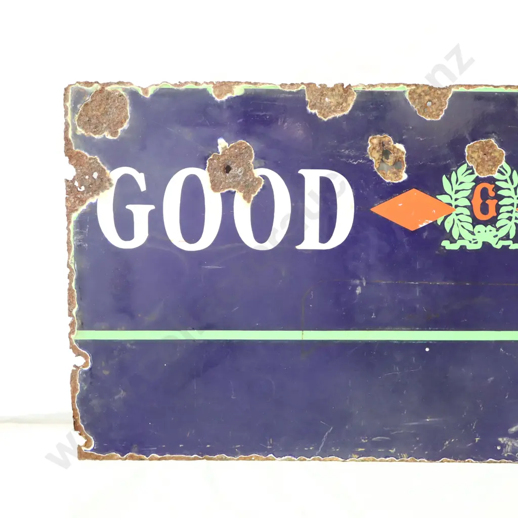 Goodrich Tires Enamel Sign Image 1++