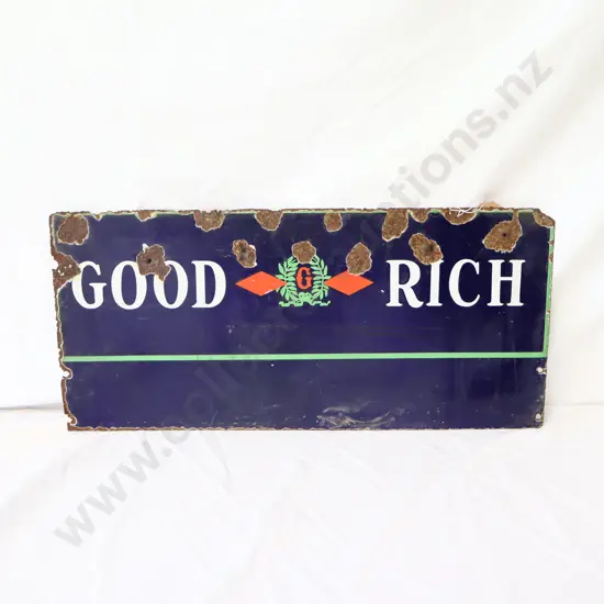 Goodrich Tires Enamel Sign