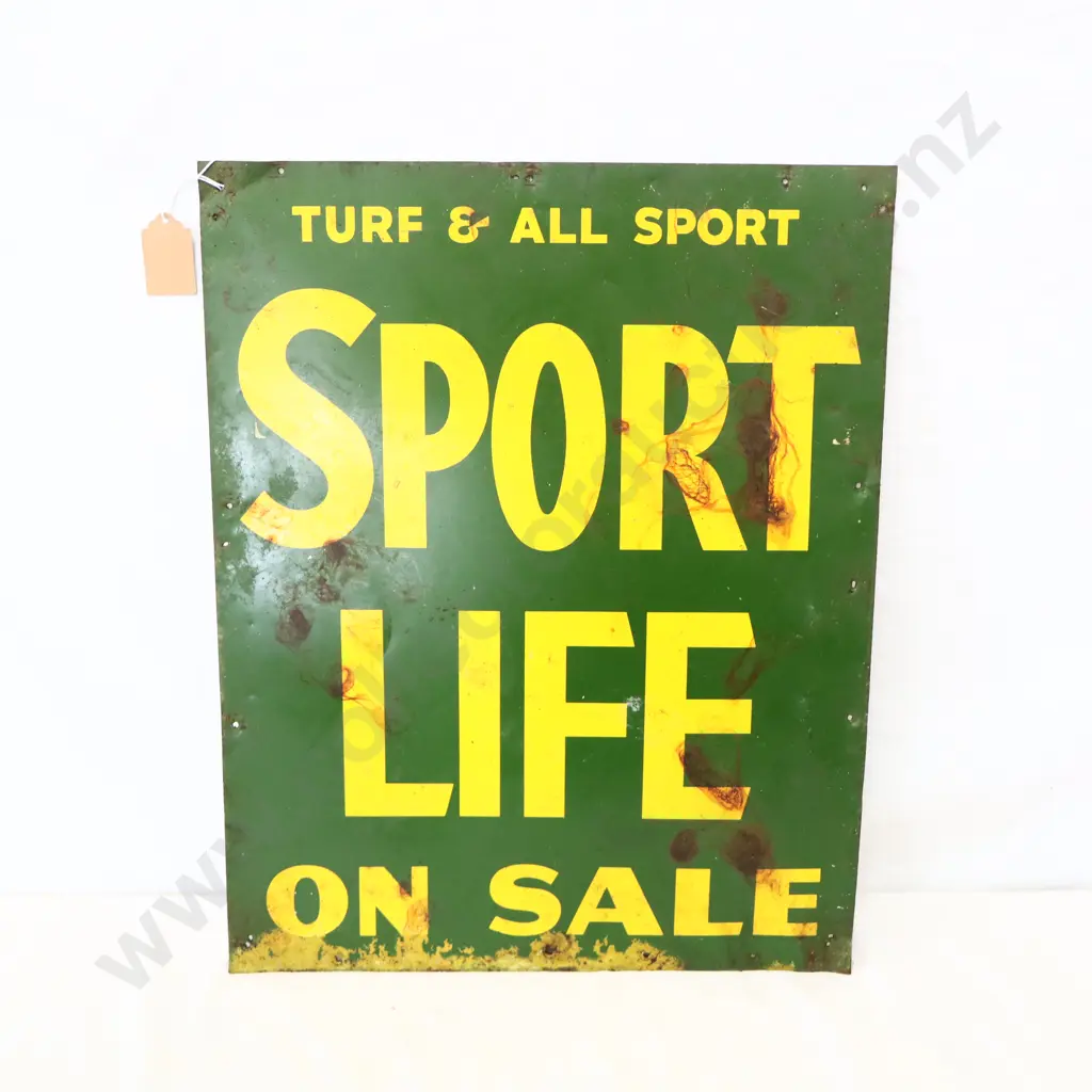Sport Life On Sale Tin Sign Image 1++