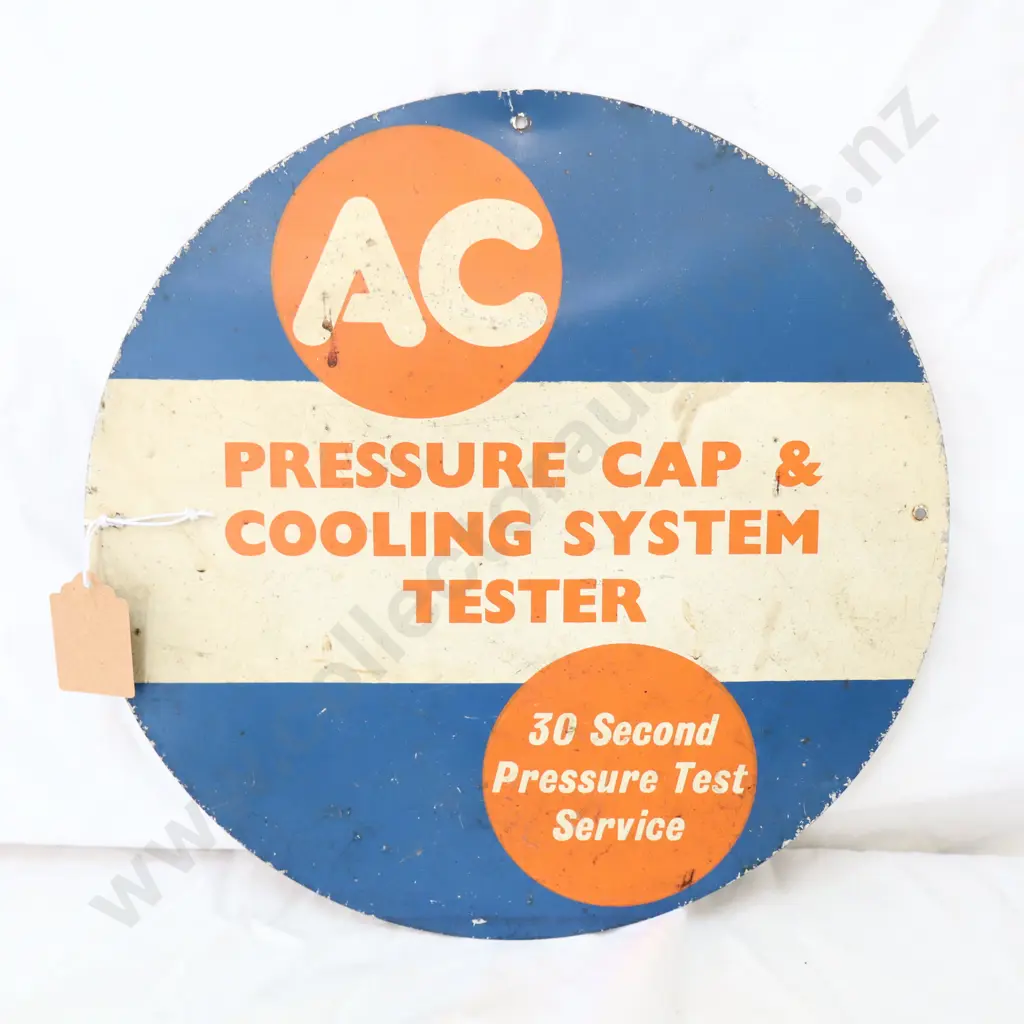 AC Tin Sign And AC Radiator Cap Basket Image 1++