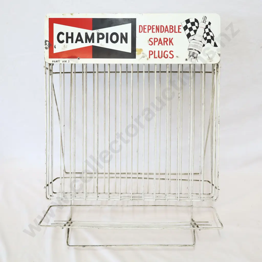 Champion Spark Plug Countertop Display Rack Image 1++