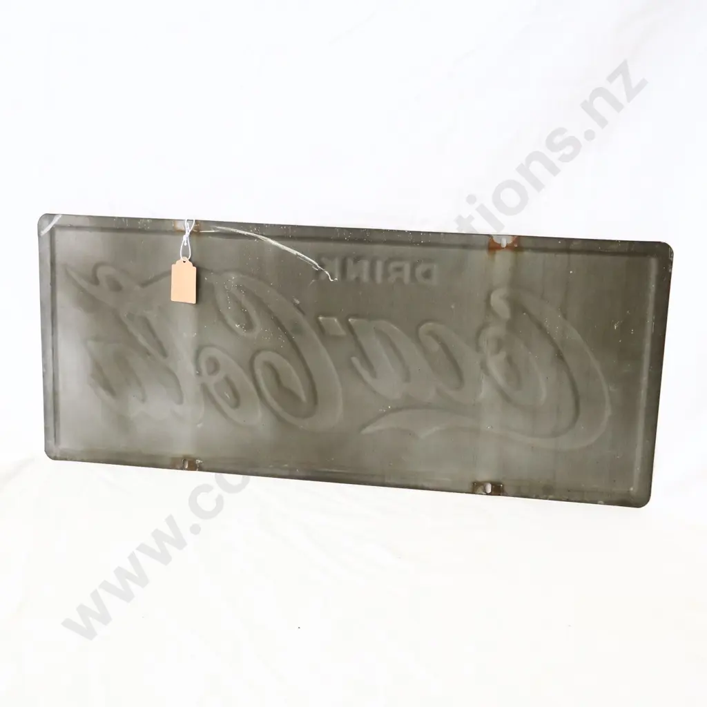 Steel Embossed Coca Cola Sign DRINK Image 1++