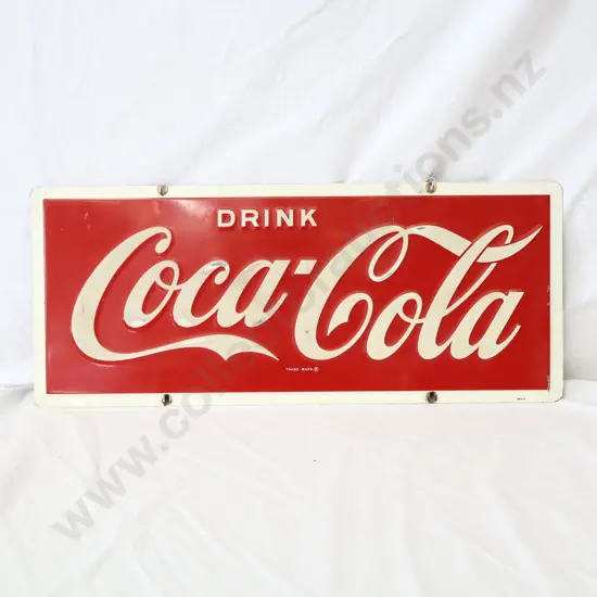 Steel Embossed Coca Cola Sign DRINK