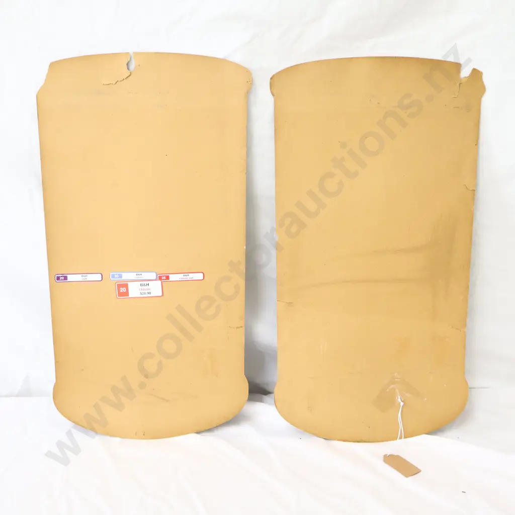 L N P Cardboard Signs x 2 Image 1++