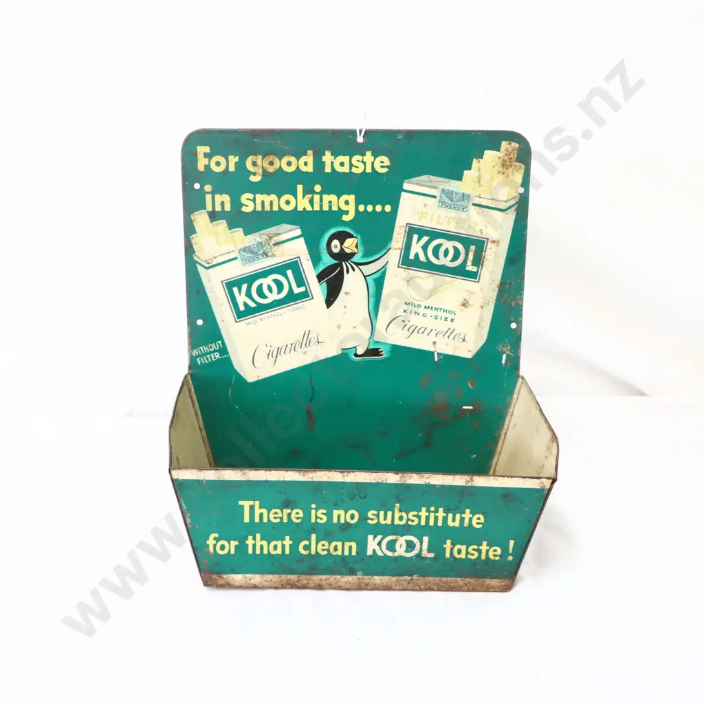 Kool Cigarettes Tin Lithographed Ashtray Image 1++