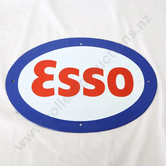REPRODUCTION Enamel Esso Petrol Bowser Sign
