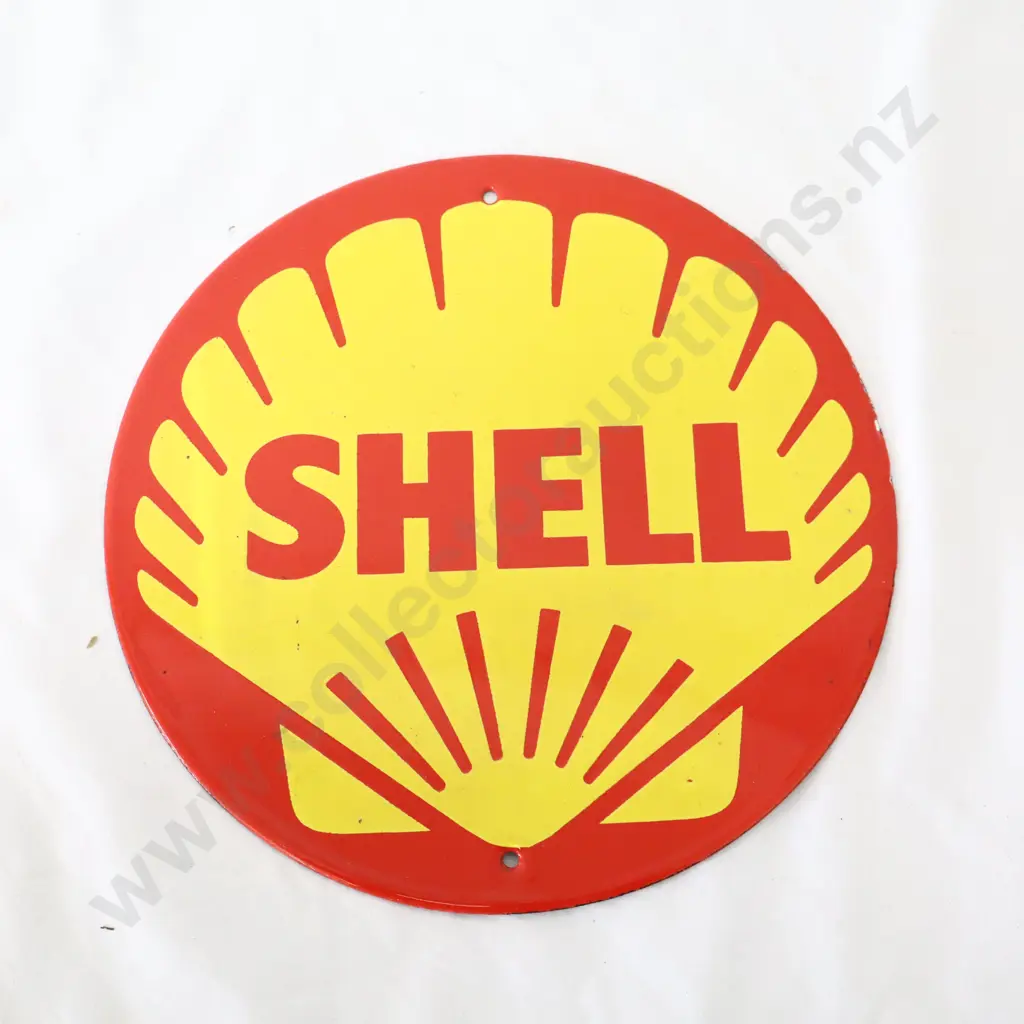 REPRODUCTION Enamel Shell Petrol Bowser Sign Image 1++
