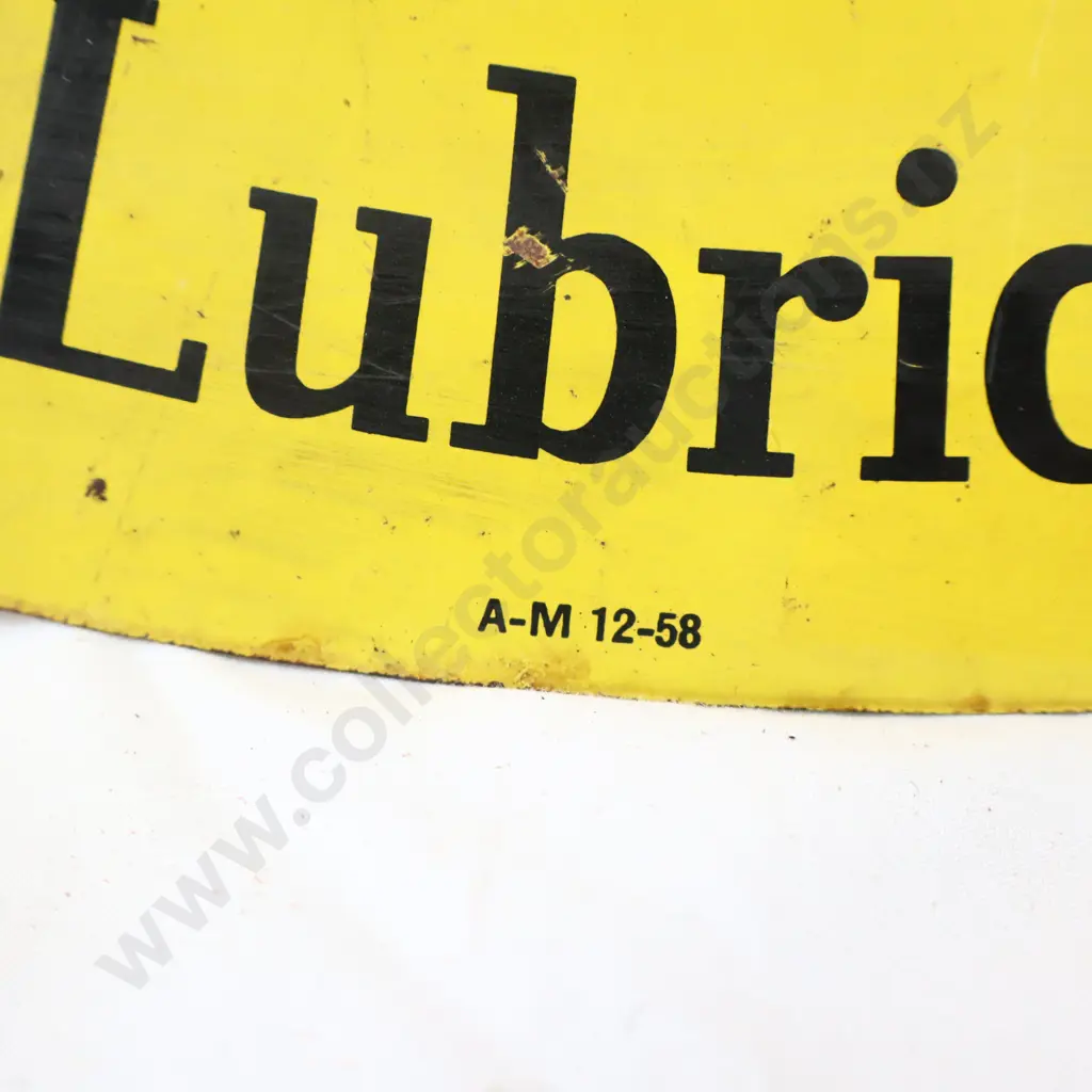 Sound Your Z Steel Sign With Clips Dated 1958 Image 1++