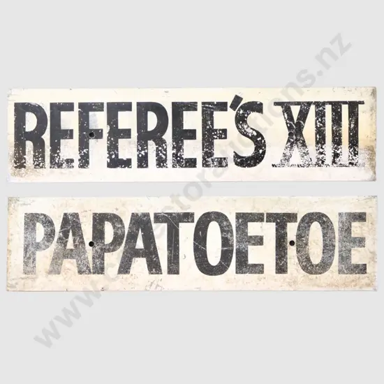 Ex Carlow Park Double Sided Papatoetoe/Referee's XIII