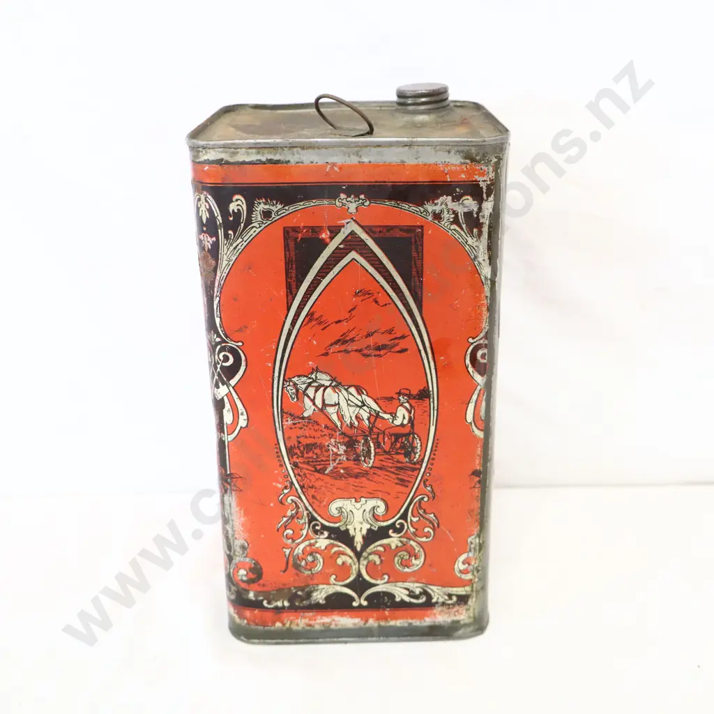 Pictorial Rudy Harvester Oil Tin Image 1++
