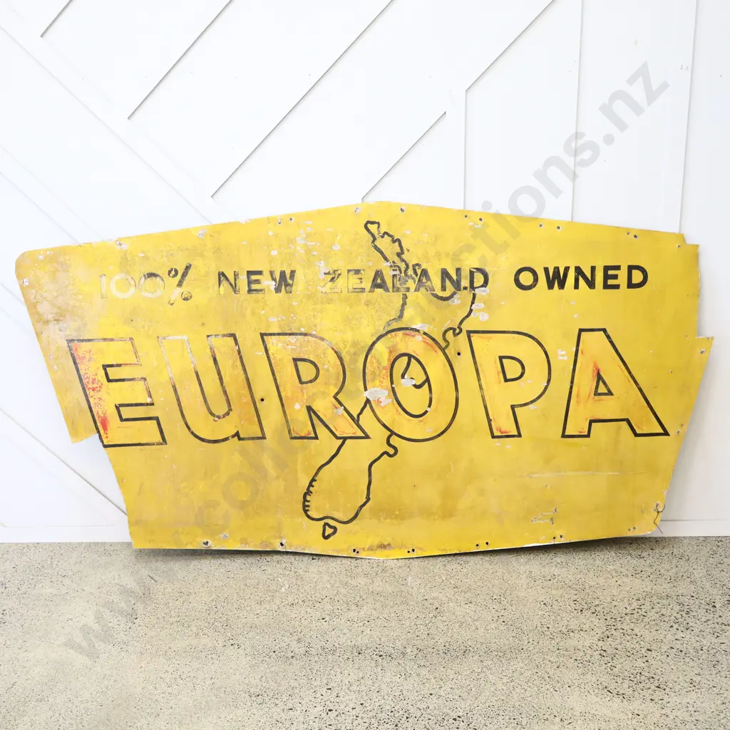 LARGE Europa Double Sided Tin Sign Image 1++
