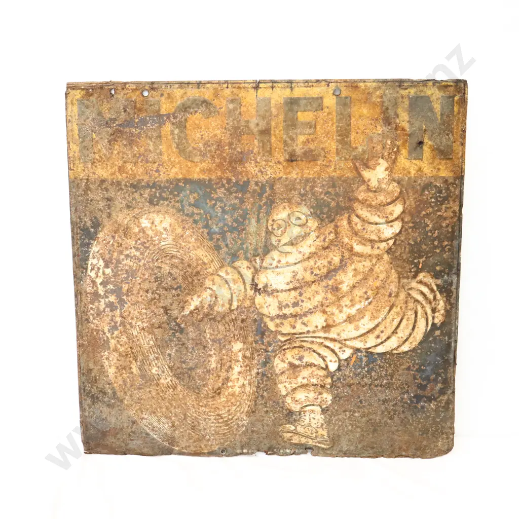 EARLY RARE Michelin Double Sided Sign Image 1++