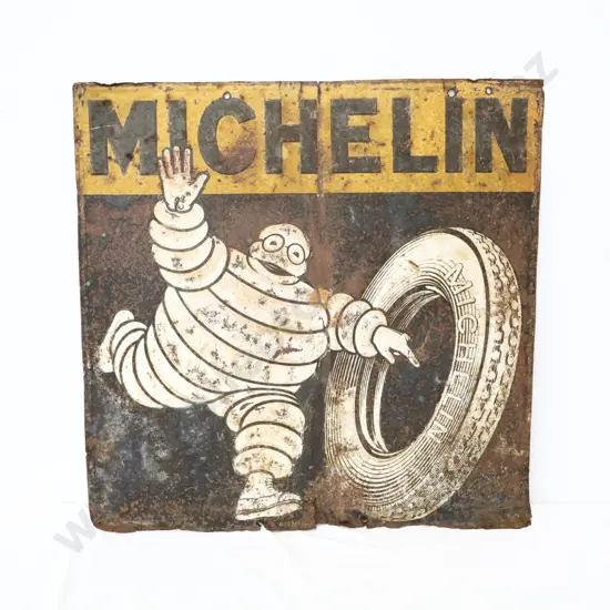 EARLY RARE Michelin Double Sided Sign